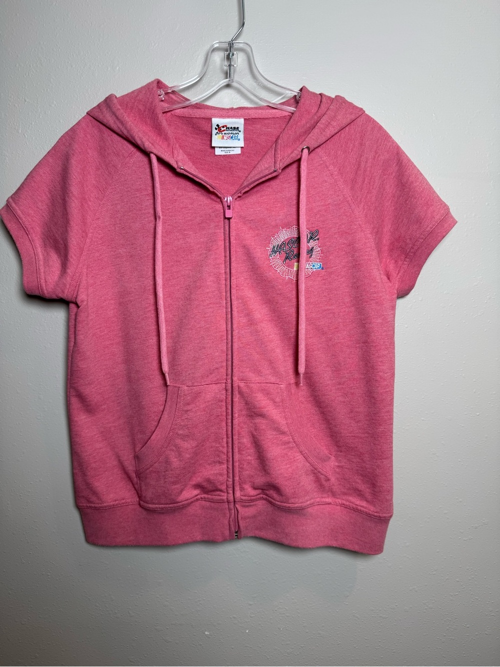 NASCAR Racing Women’s Pink Full Zip Hoodie size M Excellent condition